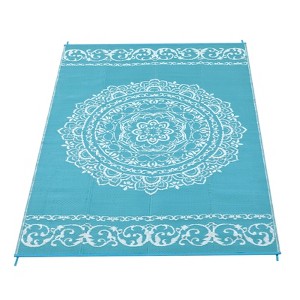 COZONY Reversible Straw Rug, Plastic Outdoor Mat for Patio, Deck, RV and Camping - 1 of 4