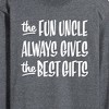 Men's - Instant Message - Best Christmas Gifts Fun Uncle Long Sleeve Graphic T-Shirt - 2 of 4