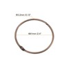 Unique Bargains Carbon Steel Loose Leaf Binder Snap Shower Curtain Rings 15 Pcs - 2 of 4