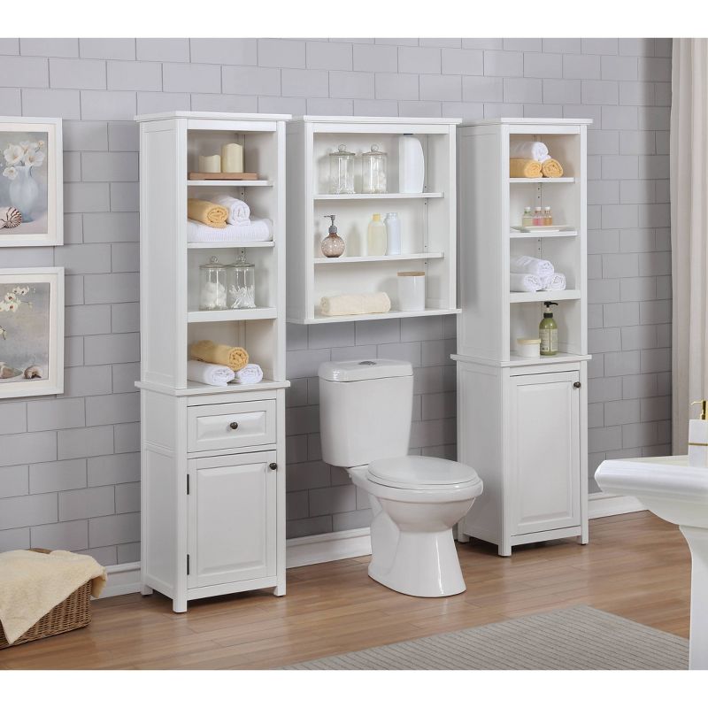 29"x27" Dorset Wall Mounted Bath Storage Cabinet White - Alaterre Furniture, 5 of 8