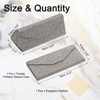 Unique Bargains Foldable Triangle Magnetic Portable Eyeglass Case with Eyeglass Cloth - 2 of 4
