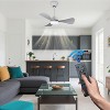 42'' Modern Ceiling Fan with 3 ABS Blades, Quiet DC Motor, 6-Speed Reversible, Remote Control, 3-Color Dimmable LED Light - 3 of 4