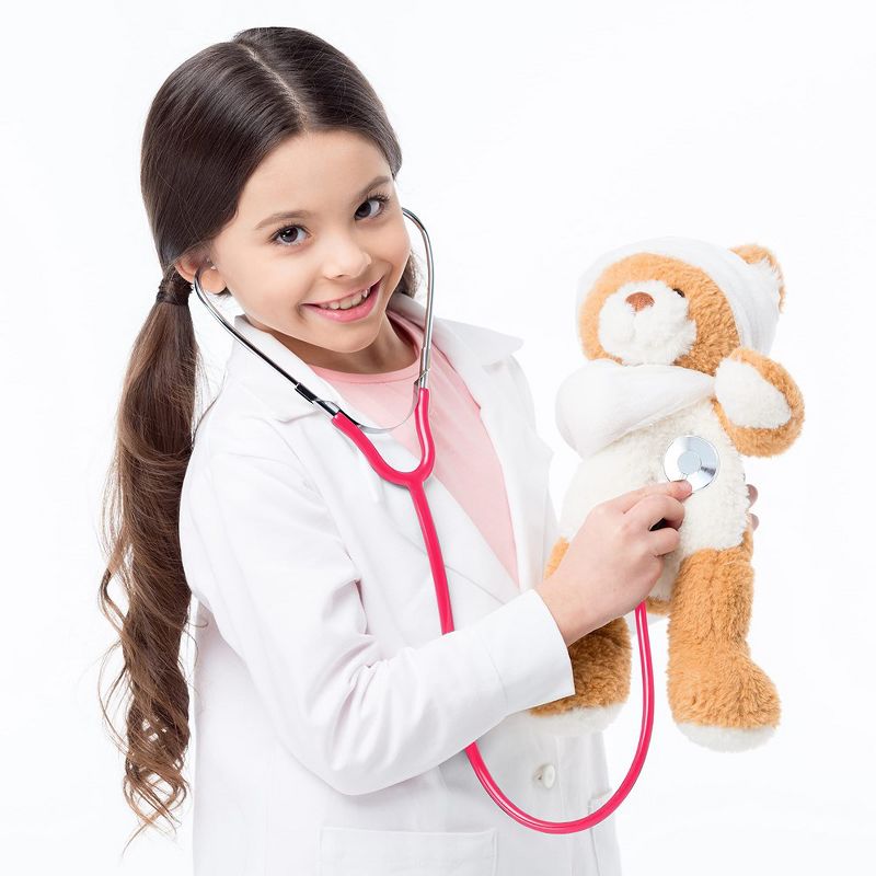 Skeleteen Girls Doctor's Stethoscope Toy - Pink, 4 of 7