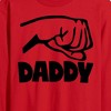 Men's - Instant Message - Daddy And Me Fist Bump Long Sleeve Graphic T-Shirt - 2 of 4