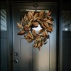 Sullivans Magnolia Leaf Mini Wreath  Fall Wreath  Front Decor Decor  Perfect for Fireplace Mantels  Dining and Living Rooms - 4 of 4