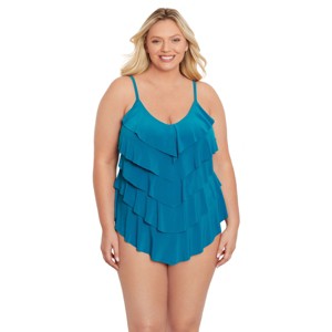 Women's Trimshaper Rachel Tankini Swimsuit Top - 1 of 3