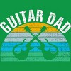 Men's Design By Humans Retro Dueling Electric Guitar Dad By DragonTee T-Shirt - 2 of 2