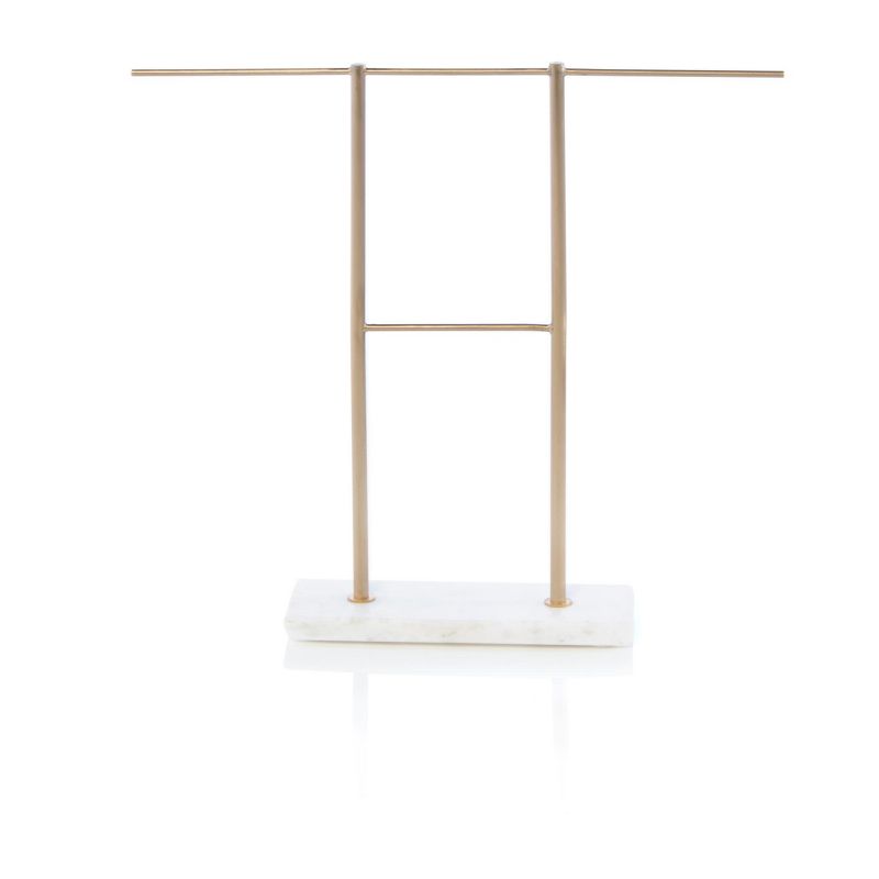 Double Bar Jewelry Stand  - Gold - Shiraleah, 1 of 2