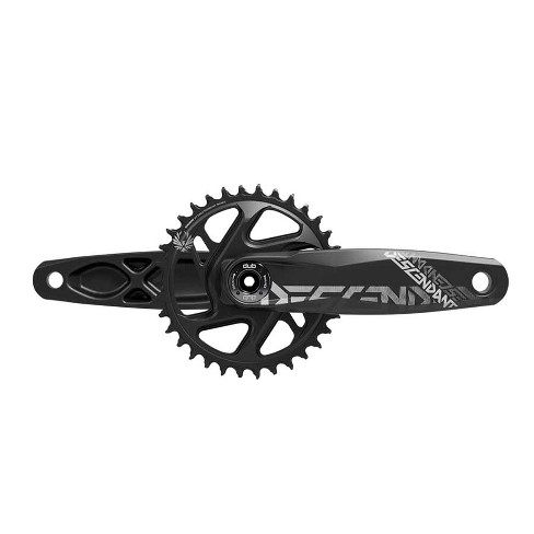 Truvativ Descendant Dh Dub83 Crankset Speed 10 11 Spindle 28.99mm Bcd Direct Mount 34 Dub 170mm Black Dh Target