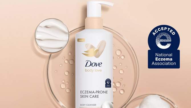 Dove Beauty Body Love Eczema-Prone Skin Care Fragrance-Free Body Wash - Unscented - 17.5 fl oz, 2 of 7, play video