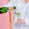 Pavilion Gift Company - Wine Flies - 11 oz Tipsy Stemmed Wine Glass - Drinkware - 2 of 4