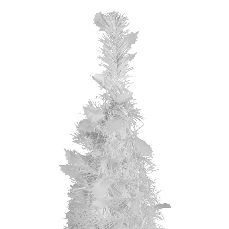 Northlight 6' White Tinsel Pop-Up Artificial Christmas Tree, Unlit, 5 of 8