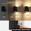 DORESshop 1-Light Dimmable Night Light Plug-In Adjustable 0-100LM Soft White with Dusk to Dawn Sensor for Hallway Bedroom(2-Pack) - 4 of 4