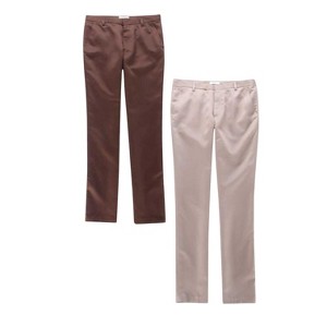 Men's 2-Pack Casual Solid Color Tapered Dress Pants | Breathable And Comfortable - 1 of 4