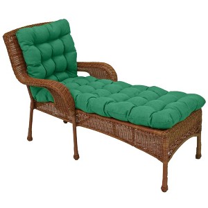 Blazing Needles, 74-inch by 19-inch Squarded Outdoor Spun Polyester Tufted Chaise Lounge Cushion - 1 of 1
