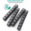 TookMag 28Days/4Weeks Pill Organizer, Large Medicine Pill Box, One-Month Pill Case, Travel Pill Organizer, Vitamin, Supplements, Dust-Proof, Black - 4 of 4