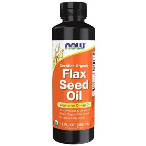 Flax Seed Oil by Now Foods  -  12 oz Oil - 1 of 3