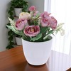 Unique Bargains Artificial Plants Flower Plastic 3.74"x3.74"x7.87" 1 Pc - 2 of 4
