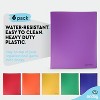 Plastic Folders with Pockets and Prongs, Two Pocket Folder with Brads, 6 Pc –by Enday - 4 of 4