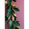 Artificial Magnolia Leaf Garland – 72" Faux Greenery by Kalalou - 3 of 4