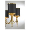 Savoy House Quincy 5 - Light Chandelier in  Matte Black/Warm Brass - 3 of 4
