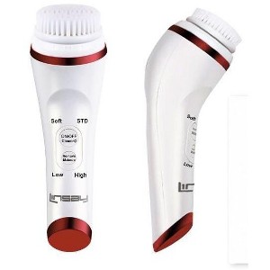 LINSAY Ultrasonic Facial & Body cleansing Brush with Temperature control for deepest pores cleaning - 1 of 4