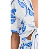 Women's Nightflower Tie Front Cropped Top - PatBo - 3 of 4