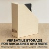 Bigso Estelle Magazine File Holder with Leather Handle – Desk Organizer for Papers and Catalogs, 12.6" x 4.5" x 9.8" - 4 of 4