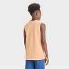 Boys' Stitch Surfing Mineral Wash Tank Top - Orange - 3 of 4
