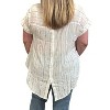 Women's Button Back Stripe Top - Sew In Love - 2 of 3