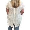 Women's Button Back Stripe Top - Sew In Love - image 2 of 3