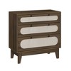 3 Drawer Dresser for Bedroom, 31.2" H Rattan Dressers & Chests of Drawers, Modern Closet Dressers, Wood Storage Cabinet for Bedroom - 3 of 4