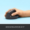Logitech Ergo Series LIFT Vertical Ergonomic Wireless Mouse, Bluetooth USB, Graphite - 3 of 4