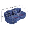 Runesay Navy Bean Bag sofa Lazy Sofa for Adults and Kids - 2 of 4