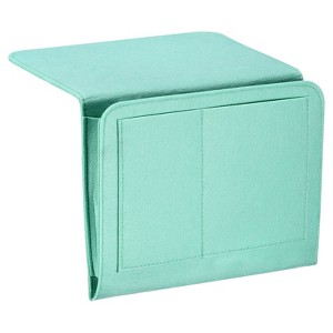 Unique Bargains Felt Bedside Organizer Bed Hanging Caddy 5 Pockets Hanging Bag - 1 of 3