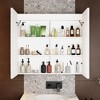 FUFU&GAGA White Anti-fog Mirror Cabinet with Adjustable Light Strips - 3 of 4