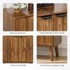 JUJABU 31.5'' Farmhouse Wood Buffet Storage Cabinet for Kitchen, Dining or Entryway, Walnut - 4 of 4