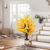 Orieon 3FT Yellow Artificial Wintersweet Tree, Tall Faux Flowering Tree with Pot for Home Decor, Office, Wedding & Event Display - 4 of 4