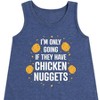Girls' - Instant Message - Only Going if They Have Chicken Nuggets Graphic Sleeveless Aline Dress - 2 of 4
