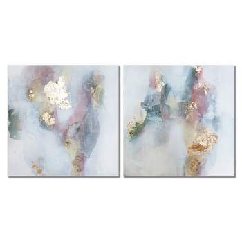 Americanflat Abstract (Set Of 2) Canvas Wall Art Set Rose By Christine Olmstead