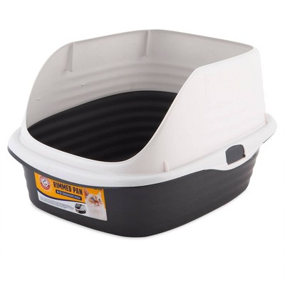 Arm & Hammer Rimmed Wave Pan Cat Litter - L - Dark Gray