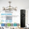 Parrot Uncle 34" Modern Cage Ceiling Fans with Lights and Remote for Kitchen Bedroom Living Room - 4 of 4