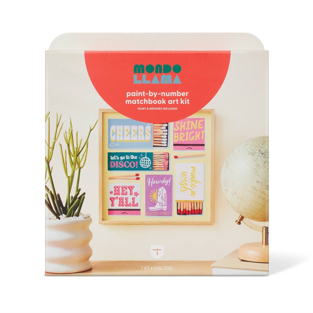 Paint - by - Number Matchbook Art Kit - Mondo Llama™