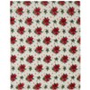 Kate Aurora Holiday Living Christmas Poinsettia Ultra Soft Accent Throw Blanket - 50 in. W x 60 in. L - 4 of 4