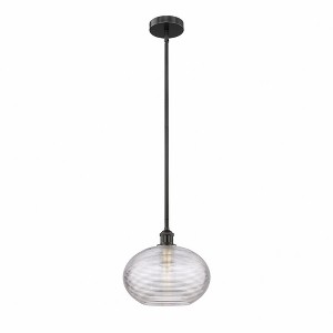 Ithaca - 1 Light Stem Hung Mini Pendant In Industrial Style-10.25 Inches Tall and 12 Inches Wide - 1 of 1