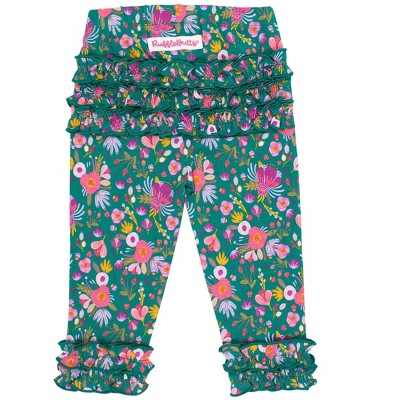 RuffleButts Baby/Toddler Girls Ruffle Leggings with Signature Rear Ruffles