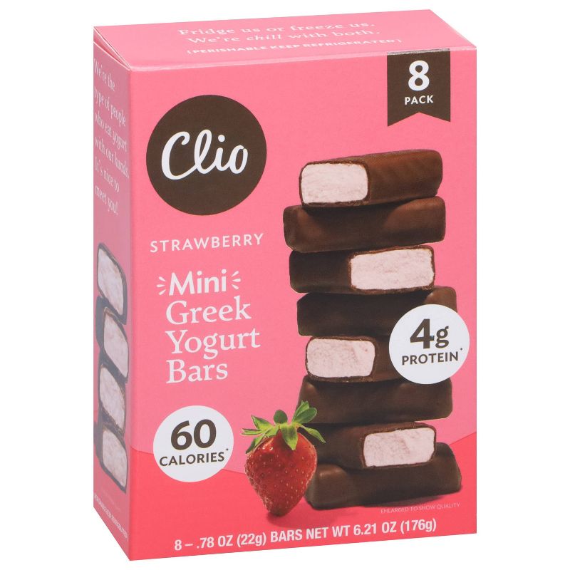 Clio Snacks Strawberry Greek Yogurt Mini-Bars - 6.2oz/8ct, 2 of 11