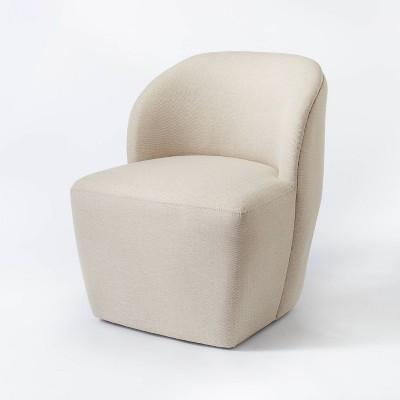 Pasadena Swivel Accent Chair Tan Herringbone - Threshold&#8482; designed with Studio McGee
