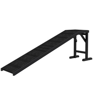 Dog Ramp Foldable with Non-slip Carpet Top Platform - 1 of 4