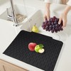 REGALWOVEN Kitchen Counter Easy Clean Slope Design Kitchen Silicone Mat Fits Under Dish Rack - 3 of 4